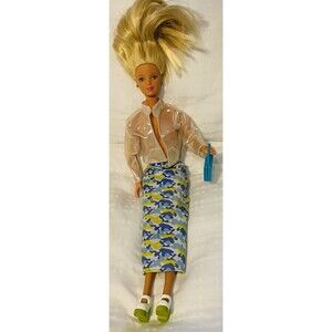 Mattel Barbie Doll Head Date 1991 and Body 1966 Outfit Purse Shoes